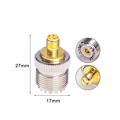 Miniatyrbillede 2 af 2: 1 STK SMA hun til UHF hun RF koaksial stik adapter