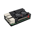 Pikkukuva 4 / 6: Alumiini Metalli kotelo  Raspberry Pi 3 malli B 3B Plus Alumiini kotelo Kaksois tuuletin jäähdytysallas
