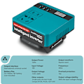 Miniatyrbild 2 av 6: 120W Ström växelriktare DC 18V Till 220V växelriktare adapter strömförsörjning växelriktare