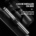 Miniatyrbild 6 av 6: WEST BIKING 160PSI Cykel Pump Högtryck Slang MTB Väg Cykel Däck Inflator Schrader Presta Ventil Ball Bärbar Mini Pump