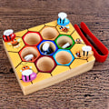 Miniatyrbillede 2 af 7: Fin Motor Skill Legetøj Til Småbørn Clamp Bee To Hive Matching Spil