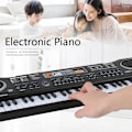 Miniatyrbilde 7 av 10: Elektronisk Piano Keyboard Bærbart 61 Keys Orgel med Mikrofon Utdanning Leker