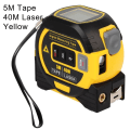 Miniatyrbillede 9 af 10: 3 in 1 Laser Rangefinder 5M Tape Measure Lineal LCD Display med Baggrundsbelysning Afstand Meter Bygning Målingsenhed