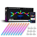 Miniatyrbillede 1 af 7: Smart Wall Lampe RGBIC Lys Bar DIY Atmosfære Nat Lys APP Musik Rhythm TV Baggrundsbelysning