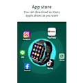 Miniatyrbild 2 av 5: 4G Barn smart klocka telefon 1G RAM 8G ROM GPS HD video samtal SOS 1,7 tum skärm klocka med app nedladdning barn smartwatch