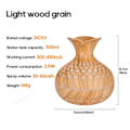 Miniatyrbild 3 av 6: Trä Säd luftfuktare 300ml USB Aroma Diffuser Atomizer USB Hushållsluftfuktare