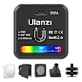Miniatyrbillede 5 af 7: Mini COB Video Kamera Lys Dæmpbar 360° Fuld farve Lys med Diffuser Honeycomb Fotografi
