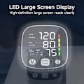 Miniatyrbild 4 av 7: LED handled blod tryck monitor uppladdningsbar röst sändning sfygmomanometer