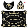 Miniatyrbillede 6 af 6: 12 tommer Træ Divination Pendulum Tavle Ingraveret Magic Ouija Metaphysical Besked Heks's Kit