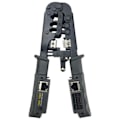Miniatyrbilde 3 av 4: Alt i ett Kabel Tester Crimper] for RJ45 RJ12 RJ11 Modular Plugs Network Connectors Strip Cut Test og Crimp Tool