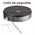 Miniatyrbild 6 av 7: Crepe Maker Machine Pancake Machine Med Non-stick Grill Smet Spreader Crepes Maker 1000W Kök Matlagningsverktyg