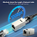 Pikkukuva 3 / 6: Coupler RJ45 Keystone Suojattu liitin Suojattu naaras naaras RJ45 Inline Coupler Keystone Jack