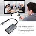 Miniatyrbilde 6 av 6: Video opptaker boks bærbar HDMI-kompatibel To Type C 1080p Lyd Undervisning Grabber Video Capture Card