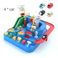 Miniatyrbillede 1 af 11: Jernbane bil tog bane legetøj racing interaktiv model racing eventyr hjerne spil montessori