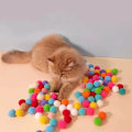 Miniatyrbilde 5 av 9: Interaktiv Launch Trening Katte Leker Kreative Kattunger Mini Pompoms Spill Stretch Plysj Ball Leker