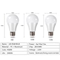 Pikkukuva 6 / 6: E27 LED RGB lamppu kohdevalo polttimo kaukosäädin ohjaus LEd polttimo