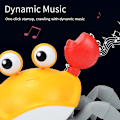 Miniatyrbild 2 av 6: Sensing Crawling Crab Make Time Baby Toys Interactive Waling Dancing Toy with Music Ljud och Lights