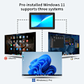 Pikkukuva 3 / 9: Mini PC Windows 11 WiFi5 BT5.0 16GB 512GB kosketus näyttö tabletti