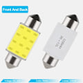 Pikkukuva 5 / 6: 1 PCS C5W  Festoon  LED polttimot COB 12SMD 12V 7000K valkoinen auto sisustus kupoli luku ajokortti kilpi valot