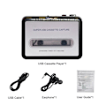 Miniatyrbilde 5 av 5: USB Kassett Capture Radio Player Portable USB Kassett Tape to MP3 Converter