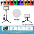 Pikkukuva 4 / 7: LED valokuvaus video valo paneeli valaistus valokuva studio lamppu sarja kuvaukseen suoraan suoraan Youbube jalustalla jalusta RGB suodattimet