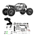 Pikkukuva 4 / 7: Orlandoo Hunter OH32X01 TX RX 1:32 RC Auto 2.4G 4WD DIY Frame Kit Integroitu Ryömiä Kaukosäädin Ajoneuvot