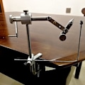 Miniatyrbild 3 av 8: Roterande fluga Knyta Vise C-Clamp förstärkt Hårda Käftar Gör-det-själv fluga binda lock tillverkningsverktyg
