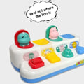 Pikkukuva 4 / 8: Vauva Pop Up lelu Montesorri Fine Motor Skill Treening Press Pull Click Animal Auto Button Educational Lelut