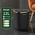 Miniatyrbilde 3 av 7: Bad Smart Sensor Søppelbøtte 12L Luksus Søppel Bøtte automatisk Søppelbøtte