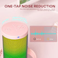 Miniatyrbild 3 av 7: USB typ-c mikrofon med RGB Lights Mute Noll Latency Monitoring Podcasting Mic for Gaming