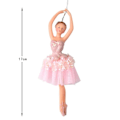 Miniatyrbilde 1 av 5: Plast materiale jente bursdag gave jul henging pynt dans sølv tutu ballerina jule pynt