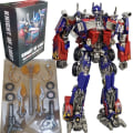 Miniatyrbillede 1 af 7: Transformation Legetøj Optimus Primal Action Figurine Robot Model Legering