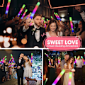 Miniatyrbillede 7 af 8: Skum Glow Sticks til Bryllup LED Light Up Foam Sticks Farverige Blinkende Sticks