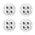 Miniatyrbillede 1 af 8: 4stk/Set Mute 4 Beads Ball Universal Wheel Selv Adhesive Talley Base Til Møbler Opbevaring Kasse