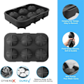 Miniatyrbild 2 av 6: Silikon Is Ball Maker Large 3D Big Round Sphere High Balls Ice Shape Cube Mould Tray
