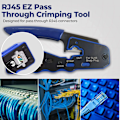 Miniatyrbilde 3 av 6: RJ45 Crimp Verktøy Pass Through Crimper Cutter