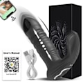 Miniatyrbilde 6 av 8: Bluetooth APP Kontrollert Vibrator Hunn Trådløs Thrusting Dildo G Spot massasjeapparater