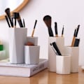 Miniatyrbillede 8 af 8: Desktop Arrangør Omklædning Bord Badeværelse Opbevaring Øjenbryn Blyant Makeup Arrangør Holder