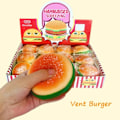 Pikkukuva 6 / 7: Burger Stress Ball 3D Squishy Hampurilainen Fidget lelut Silikoni Dekompressio Silikoni Squeeze Fidget Ball Fidget Sensory Toy