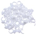 Miniatyrbilde 1 av 6: 100 stykker Gjør det selv Øyenvippe forlengelse vifter blomstrende kopp lim holder ring blomst form pigment brett