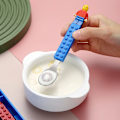 Miniatyrbillede 4 af 7: 304 rustfrit børn sjovt gaffel ske sæt børn byggeklods legetøj