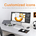 Miniatyrbild 3 av 6: Visual Tangentbord LCD Knapp 15 Keys Live Content Creation Controller Custom Knapp För Windows/MacOS/Android/iOS