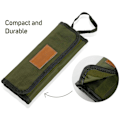 Miniatyrbilde 4 av 7: Utendørs Camping Bestikk Oppbevaring Veske Bærbar Roll Up Pouch Veske Bestikk Oppbevaring Vann Resistent Etuiet