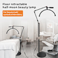 Miniatyrbillede 2 af 7: 16 tommer LED Halv måne vipper lys temperatur 3000K-6000K gulv LED ring lampe