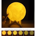 Miniatyrbillede 6 af 6: Måne Lampe Nat Lys 3D Print Måneskin Tidligt LED Dæmpbar Genopladelig Nadbord Bord Skrivebord Lampe