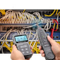 Miniatyrbild 4 av 6: Nätverk kabel spårare Cat5 Cat6 PoE Tester Detektera Spänning Mäta Fel Avstånd Kabel Tester