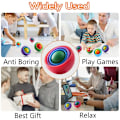 Miniatyrbilde 3 av 7: Tilfeldig 3 stykker 3D Rotasjon Ball Fidget Gyro Sensory Leker Hånd Fidget Spinner