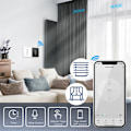 Miniatyrbillede 3 af 6: Smart 2.5D Arc Glas Touch Gardin Switch