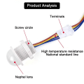 Miniatyrbild 6 av 7: Mini LED Känslig Natt Ljus Hem Inomhus Utomhus Infrarött Ljus Rörelse Sensor Detektion