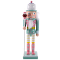 Miniatyrbillede 1 af 6: Jul Soldat Ornament Centerpieces Bogreol Bordplade Soldater Xmas Figur Bord Valnød Ferie Statue